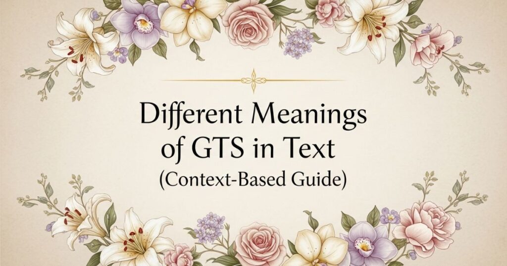 Different Meanings of GTS in Text (Context-Based Guide)