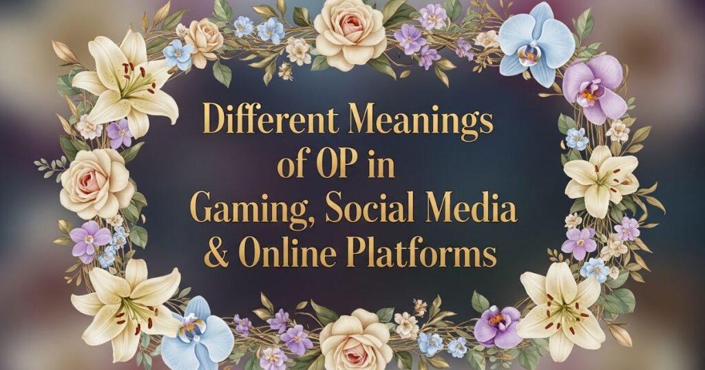 Different Meanings of OP in Gaming, Social Media & Online Platforms