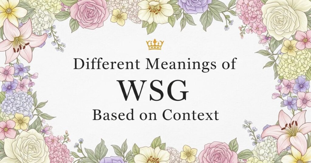 Different Meanings of WSG Based on Context