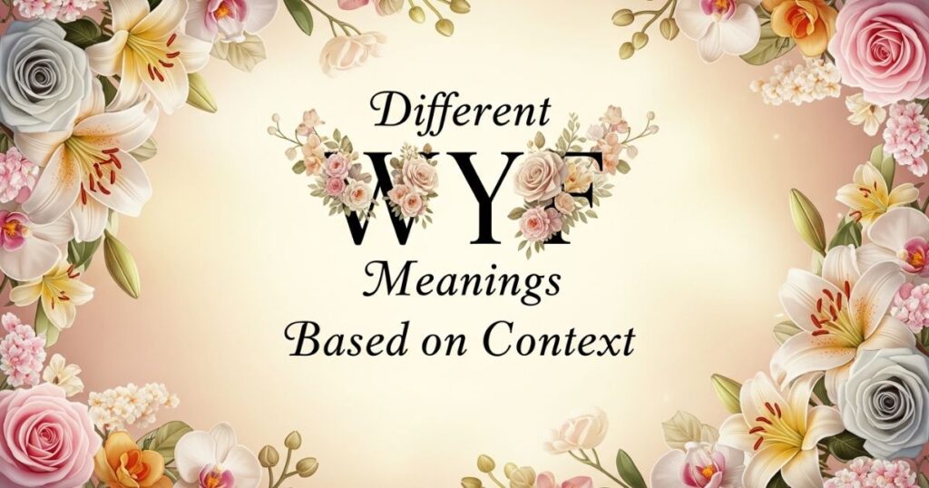Different WYF Meanings Based on Contex