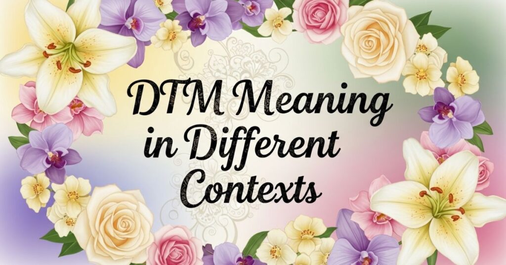 DTM Meaning in Different Contexts