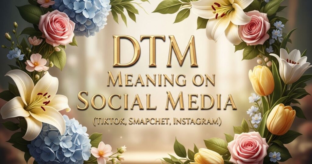 DTM Meaning on Social Media (TikTok, Snapchat, Instagram)