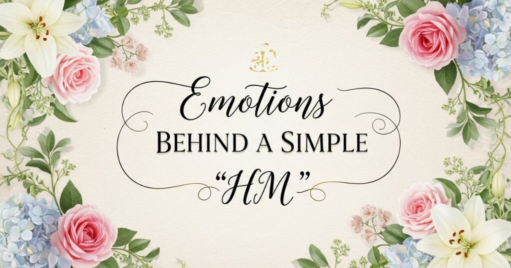 Emotions Behind a Simple “HM”
