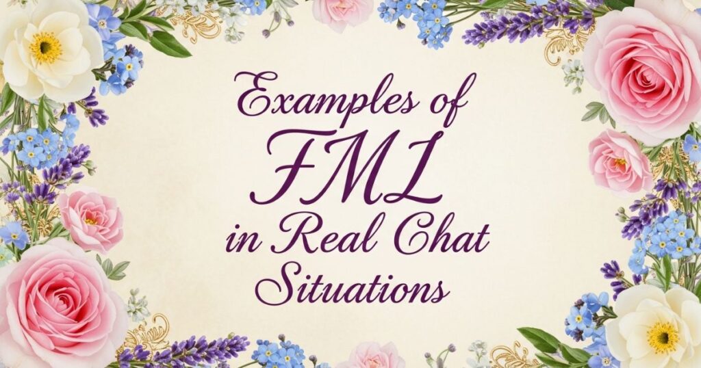 Examples of FML in Real Chat Situations