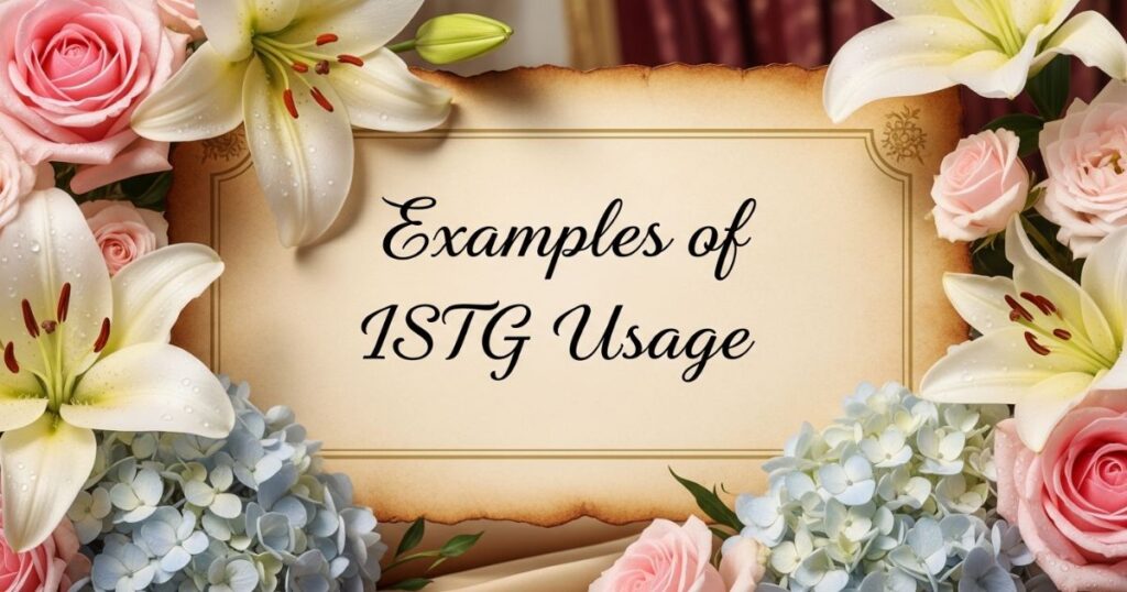 Examples of ISTG Usage