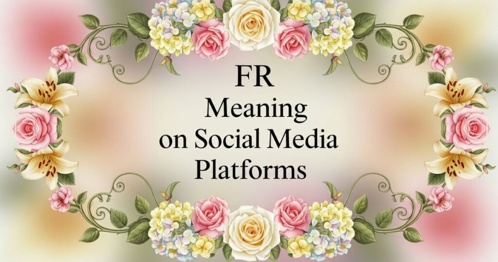 FR Meaning on Social Media Platforms