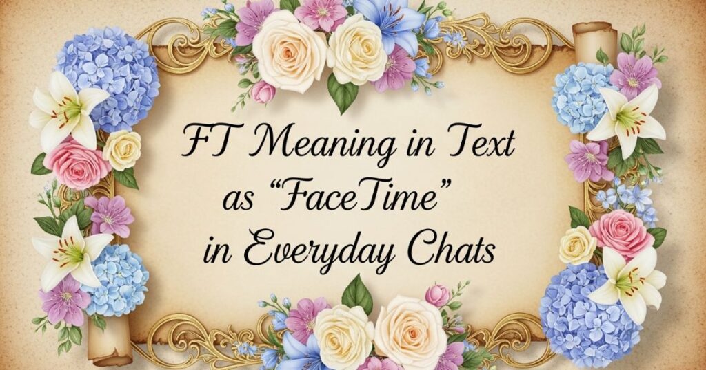 FT Meaning in Text as “FaceTime” in Everyday Chats