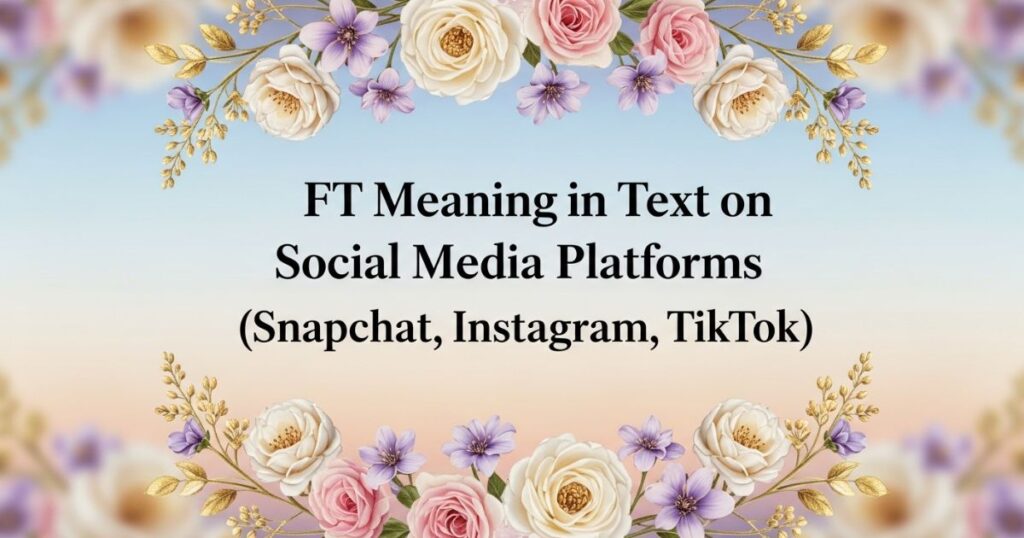 FT Meaning in Text on Social Media Platforms (Snapchat, Instagram, TikTok)