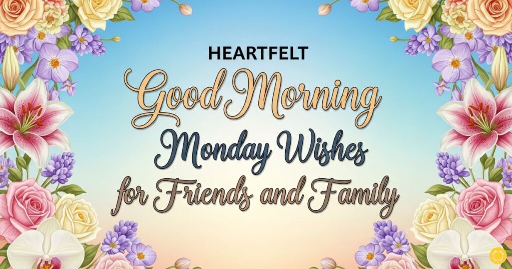 Heartfelt Good Morning Monday Wishes for Friends and Family