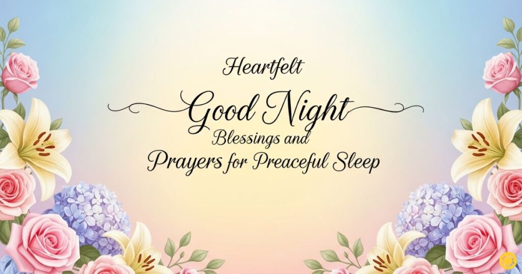Heartfelt Good Night Blessings and Prayers for Peaceful Sleep