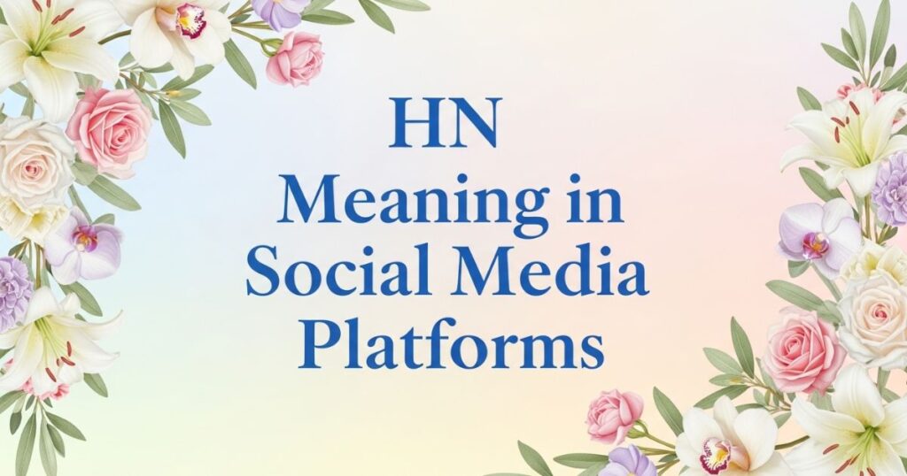HN Meaning in Social Media Platforms