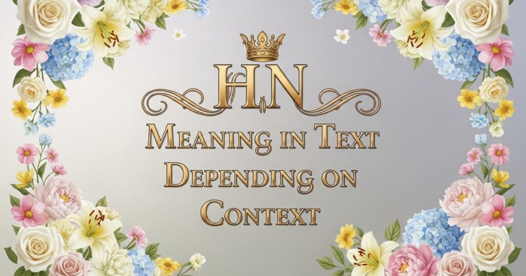 HN Meaning in Text Depending on Context