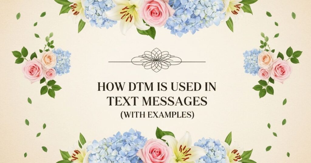 How DTM Is Used in Text Messages (With Examples)