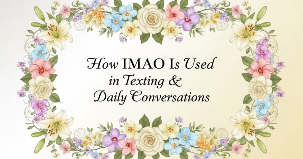 How IMAO Is Used in Texting & Daily Conversations