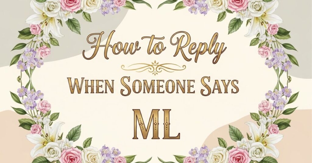 How to Reply When Someone Says ML