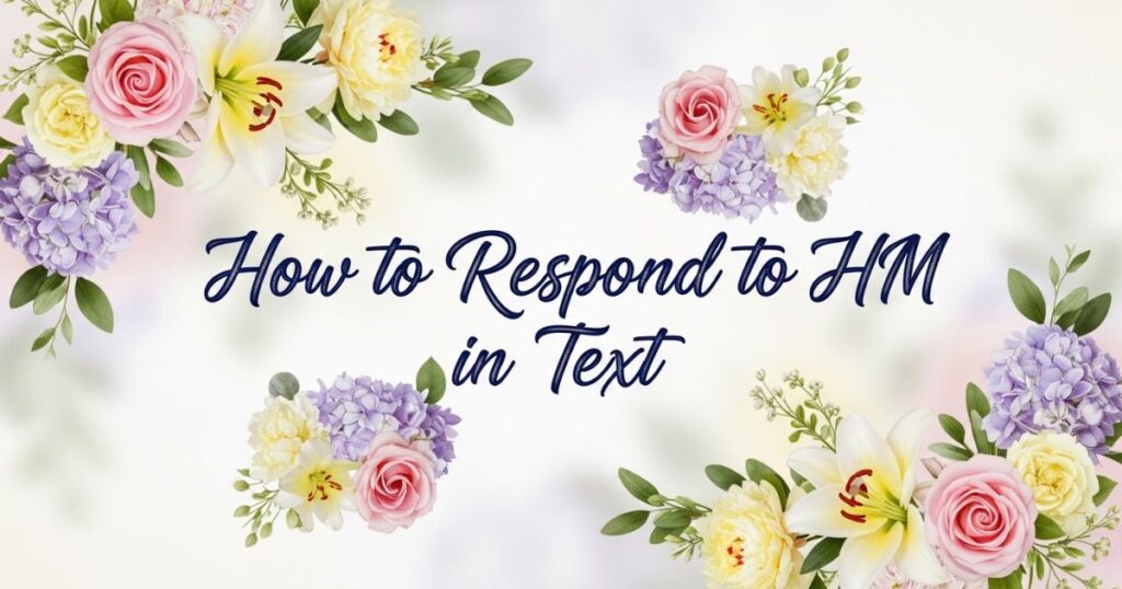 How to Respond to HM in Text