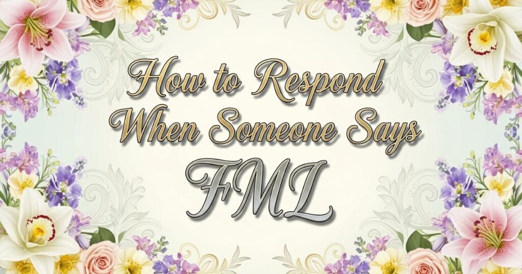 How to Respond When Someone Says FML