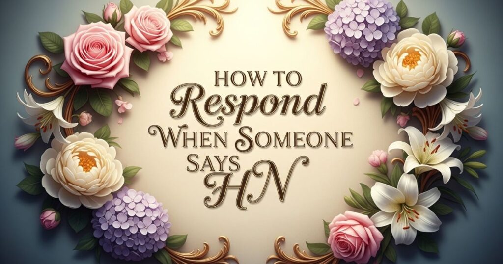 How to Respond When Someone Says HN