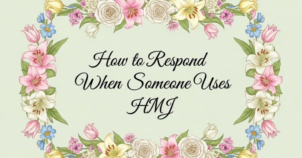 How to Respond When Someone Uses HMJ