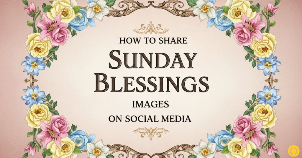 How to Share Sunday Blessings Images on Social Media