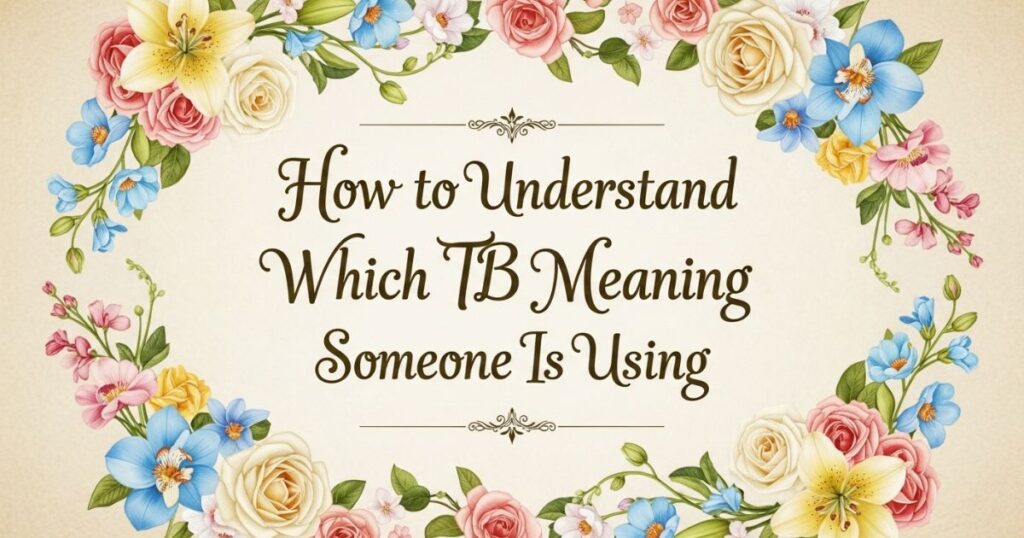 How to Understand Which TB Meaning Someone Is Using