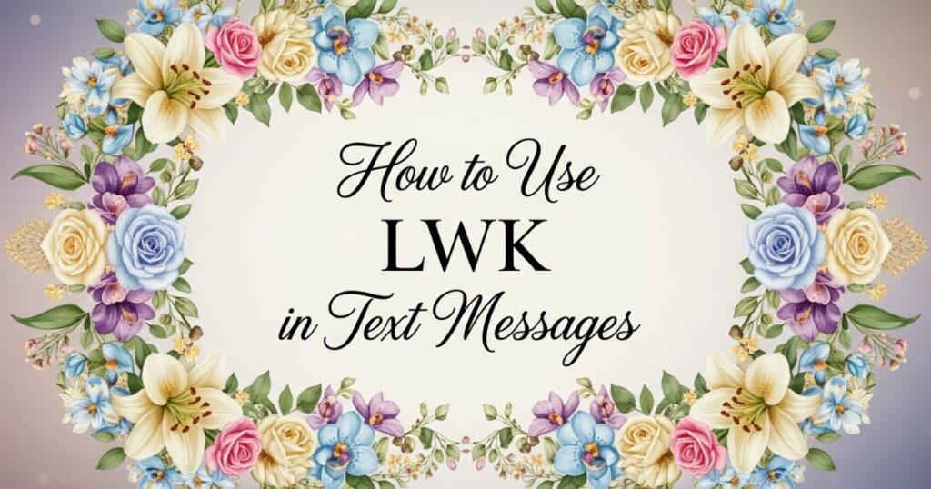 How to Use LWK in Text Messages