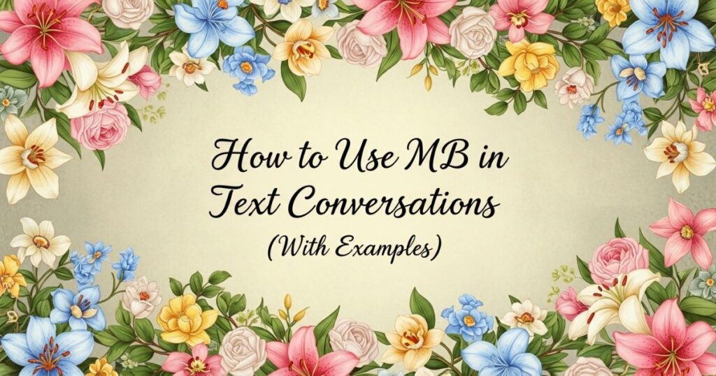 How to Use MB in Text Conversations (With Examples)