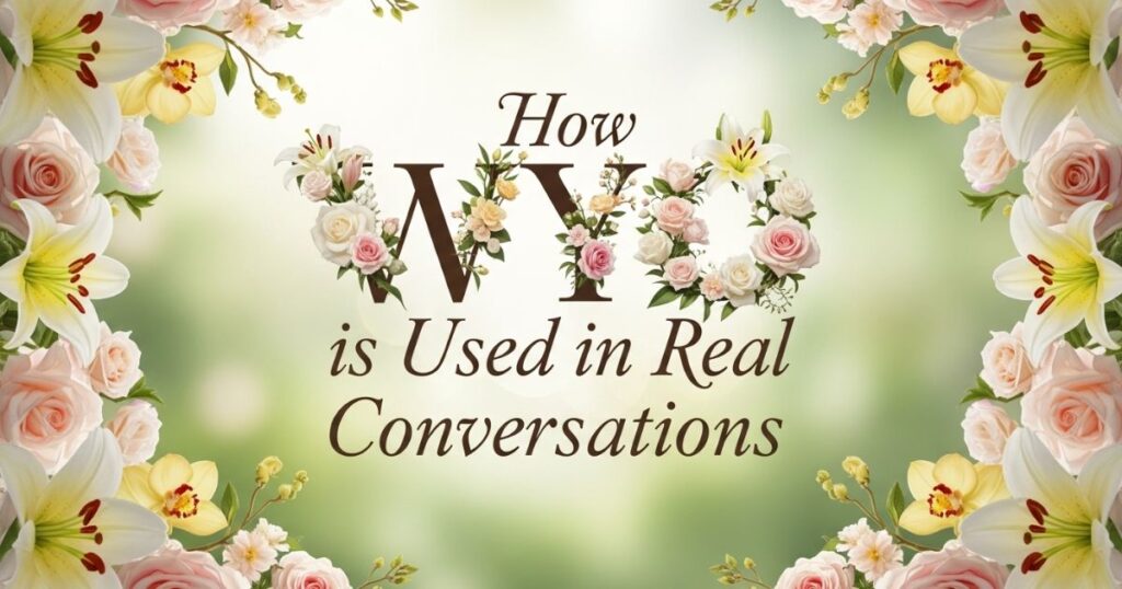 How WYO is Used in Real Conversations