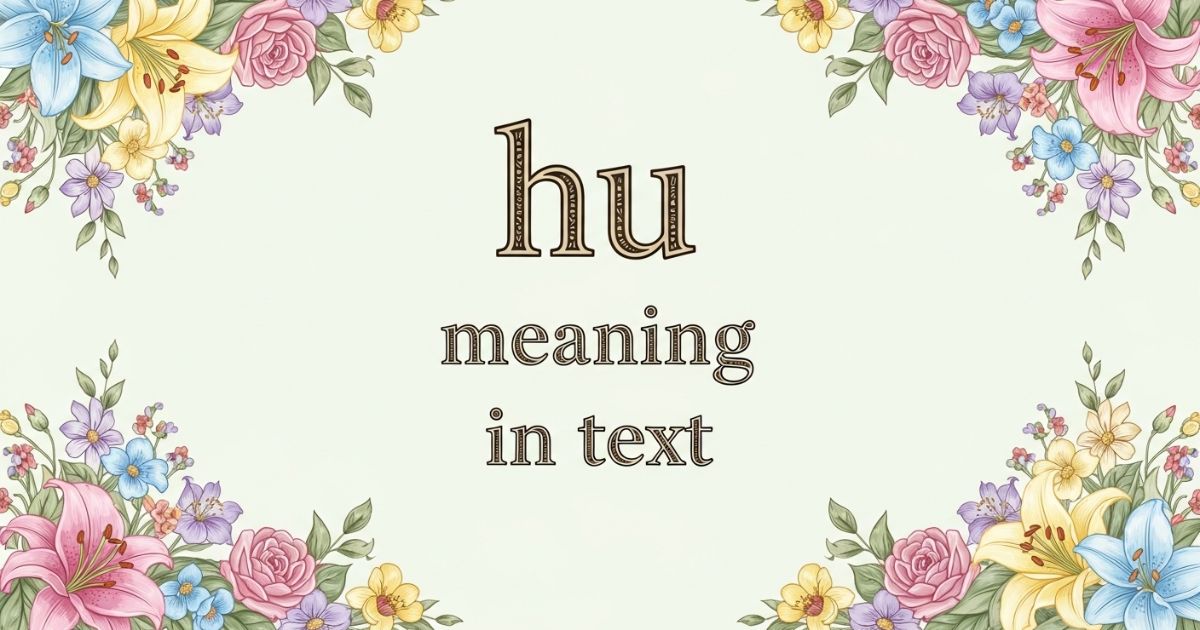 hmj meaning in text