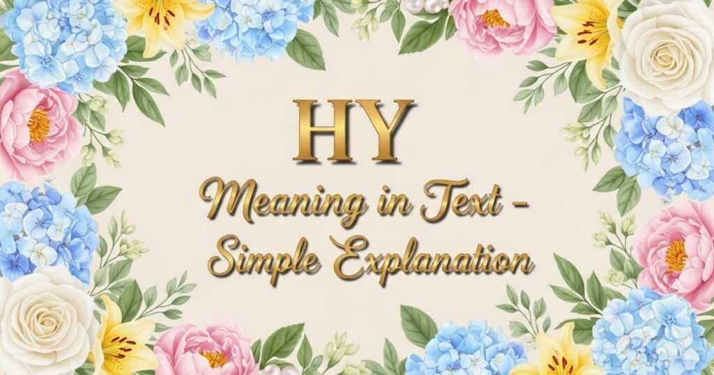 HY Meaning in Text – Simple Explanation