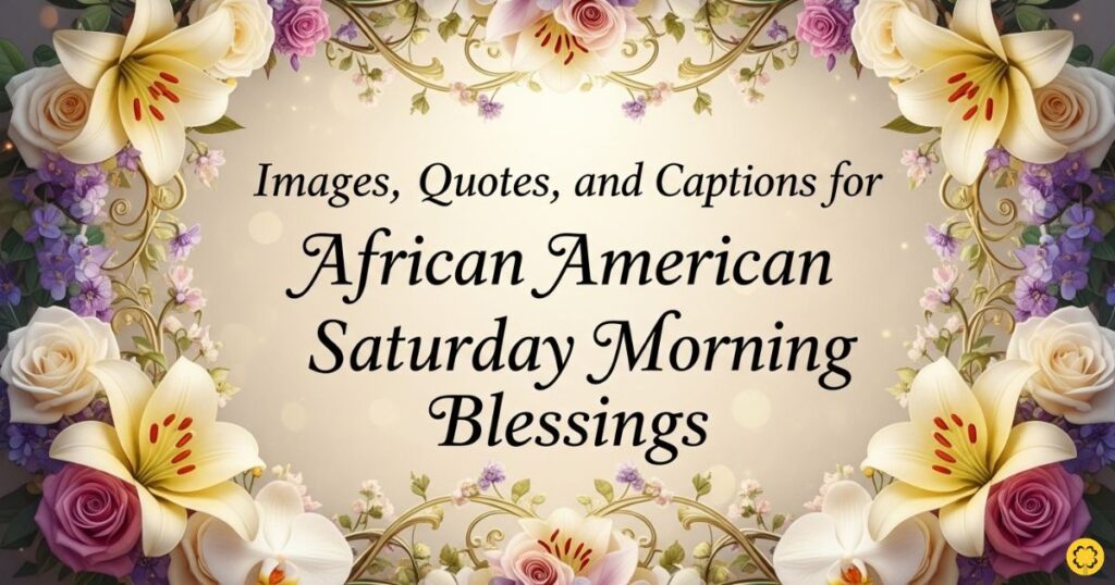 Images, Quotes, and Captions for African American Saturday Morning Blessings