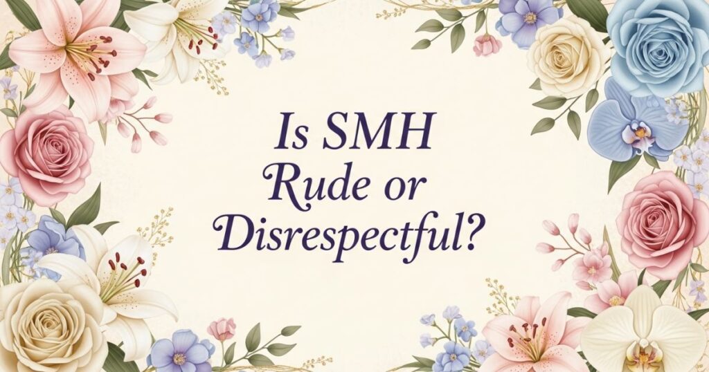 Is SMH Rude or Disrespectful?