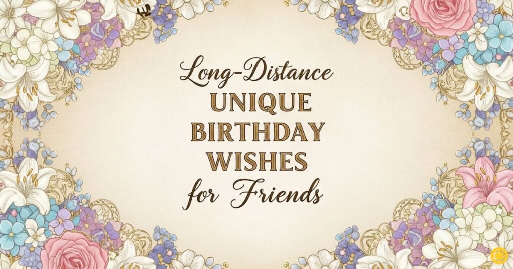 Long-Distance Unique Birthday Wishes for Friends