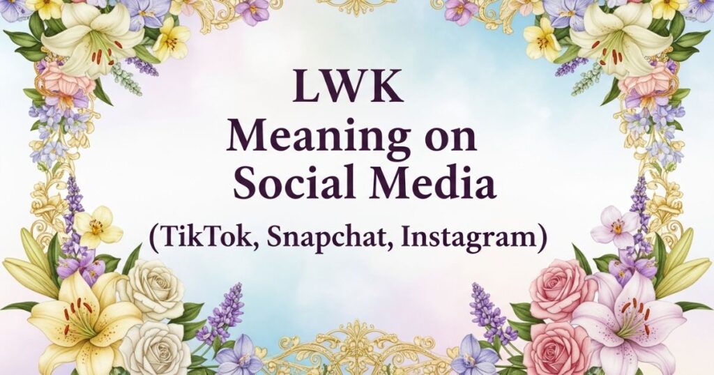LWK Meaning on Social Media (TikTok, Snapchat, Instagram)