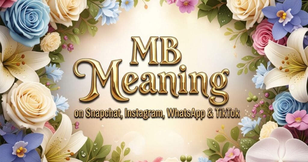 MB Meaning on Snapchat, Instagram, WhatsApp & TikTok