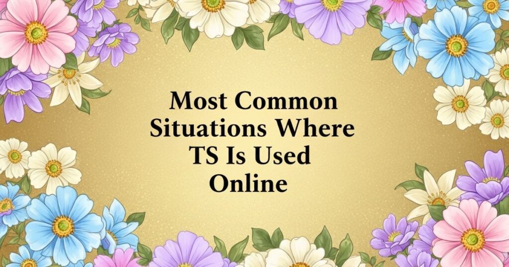 Most Common Situations Where TS Is Used Online