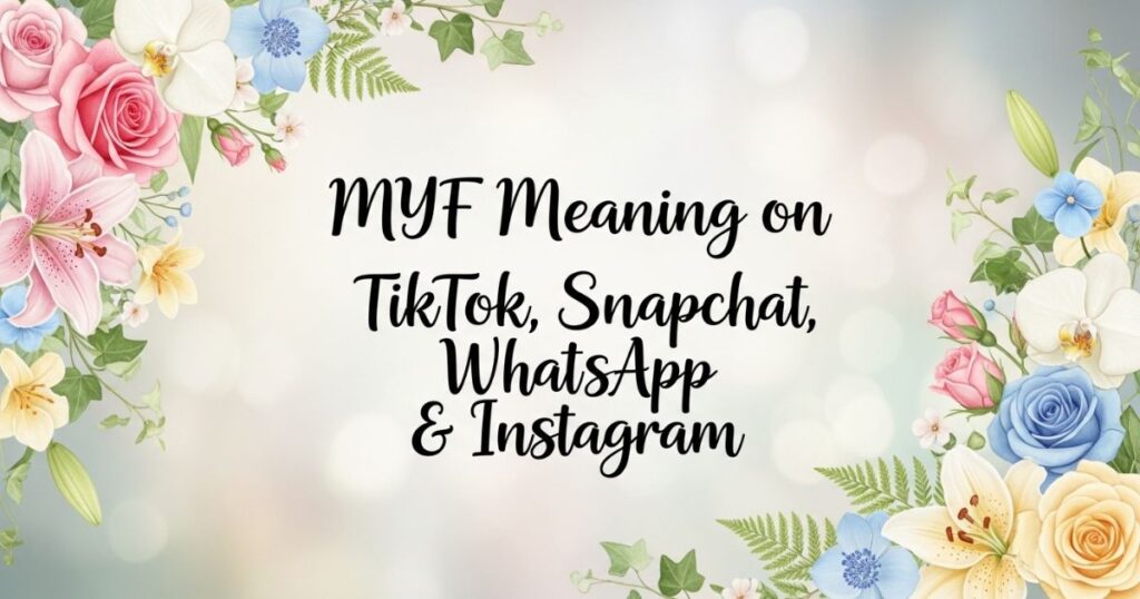 MYF Meaning on TikTok, Snapchat, WhatsApp & Instagram