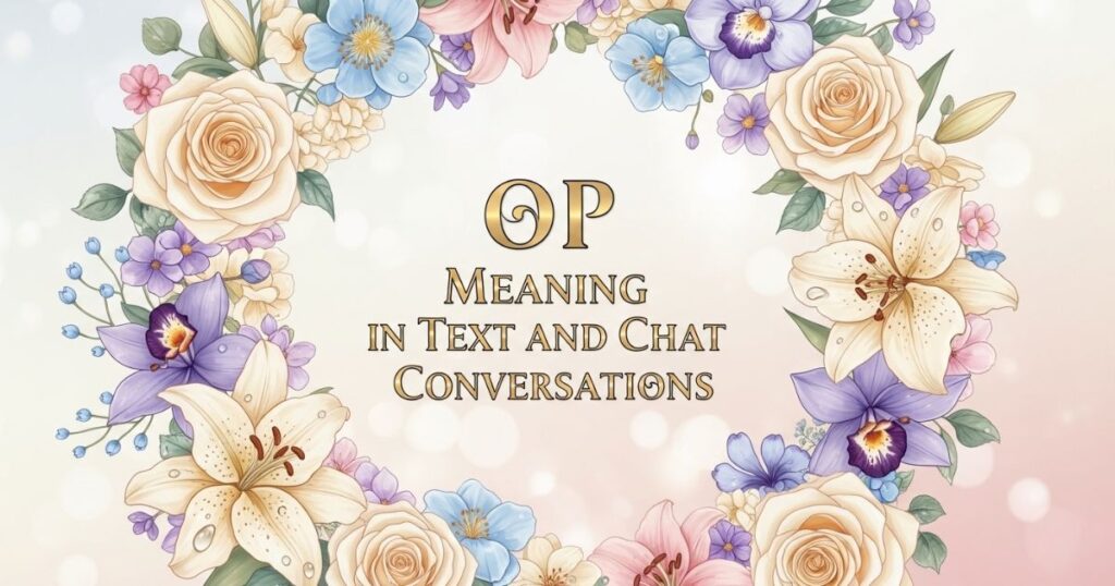 OP Meaning in Text and Chat Conversations