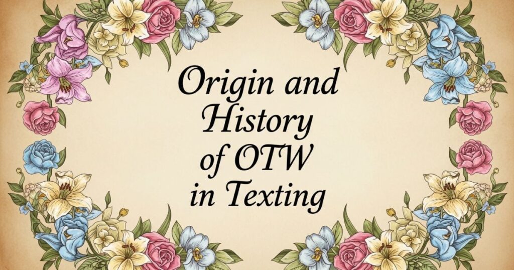 Origin and History of OTW in Texting