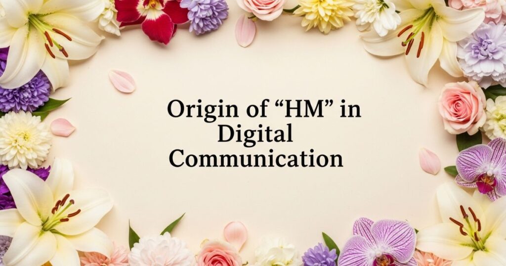 Origin of “HM” in Digital Communication