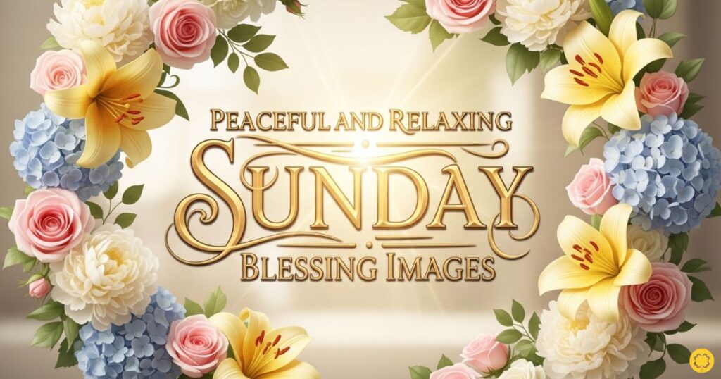 Peaceful and Relaxing Sunday Blessing Images