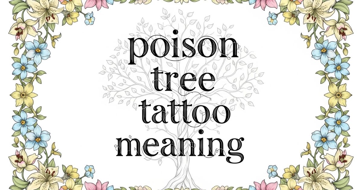 poison tree tattoo meaning