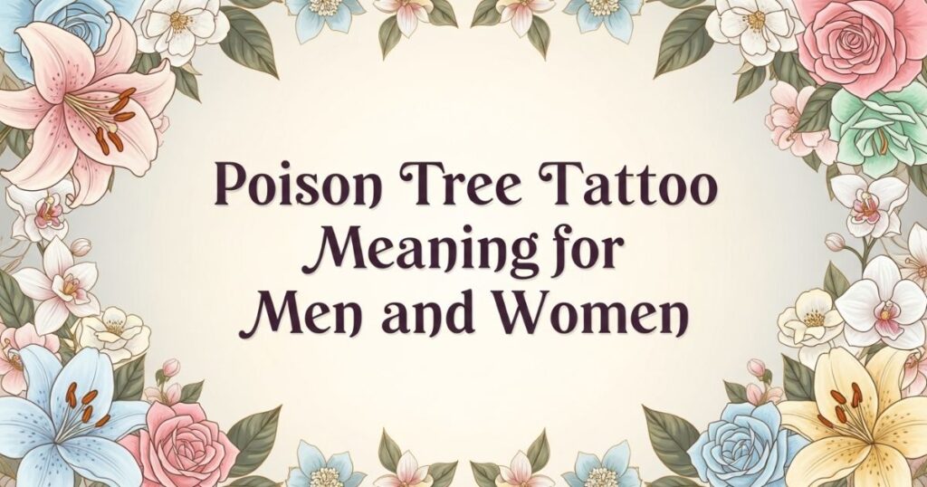 Poison Tree Tattoo Meaning for Men and Women