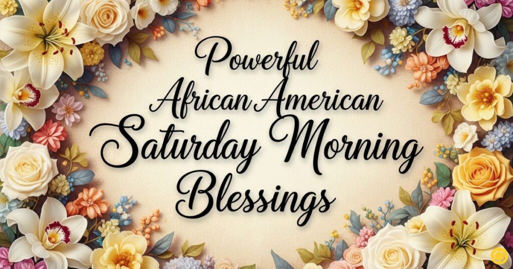 Powerful African American Saturday Morning Blessings