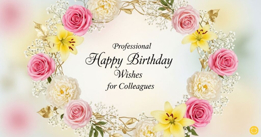 Professional Happy Birthday Wishes for Colleagues