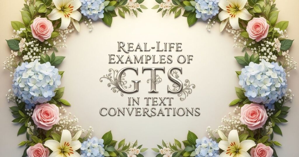 Real-Life Examples of GTS in Text Conversations