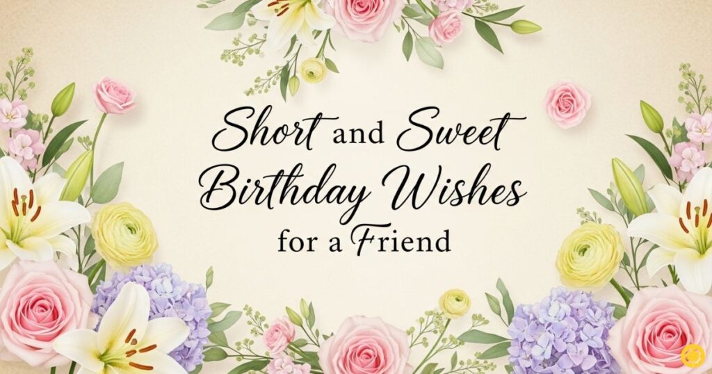Short and Sweet Birthday Wishes for a Friend