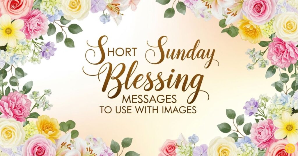 Short Sunday Blessing Messages to Use with Images