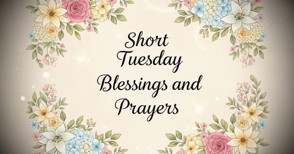 Short Tuesday Blessings and Prayers