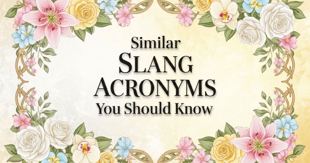Similar Slang Acronyms You Should Know